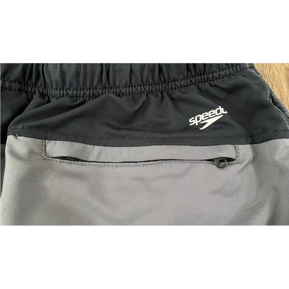 Speedo Mens Gray Swim Trunks Shorts - Size XL - Picture 10 of 11